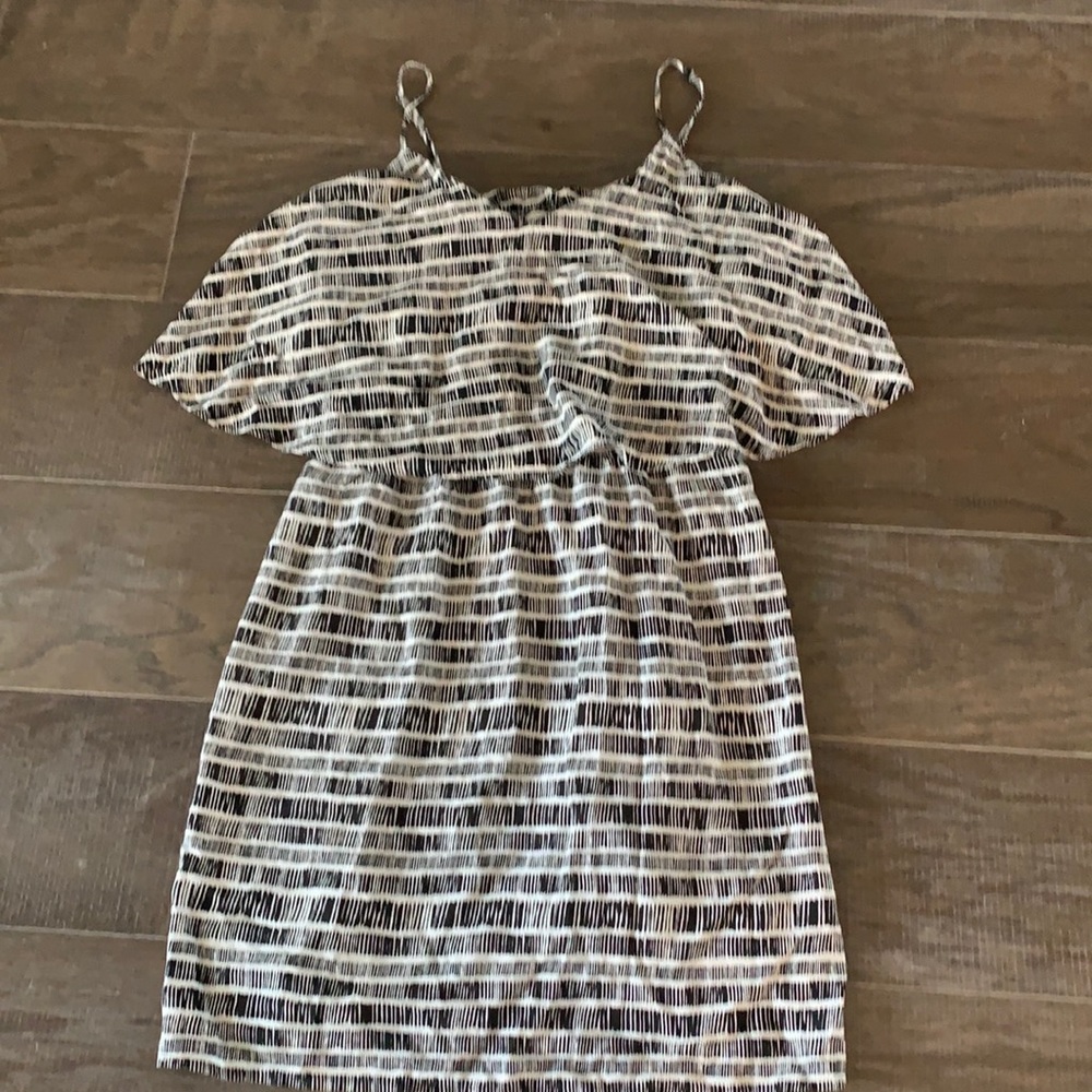 Soft black and white summer dress